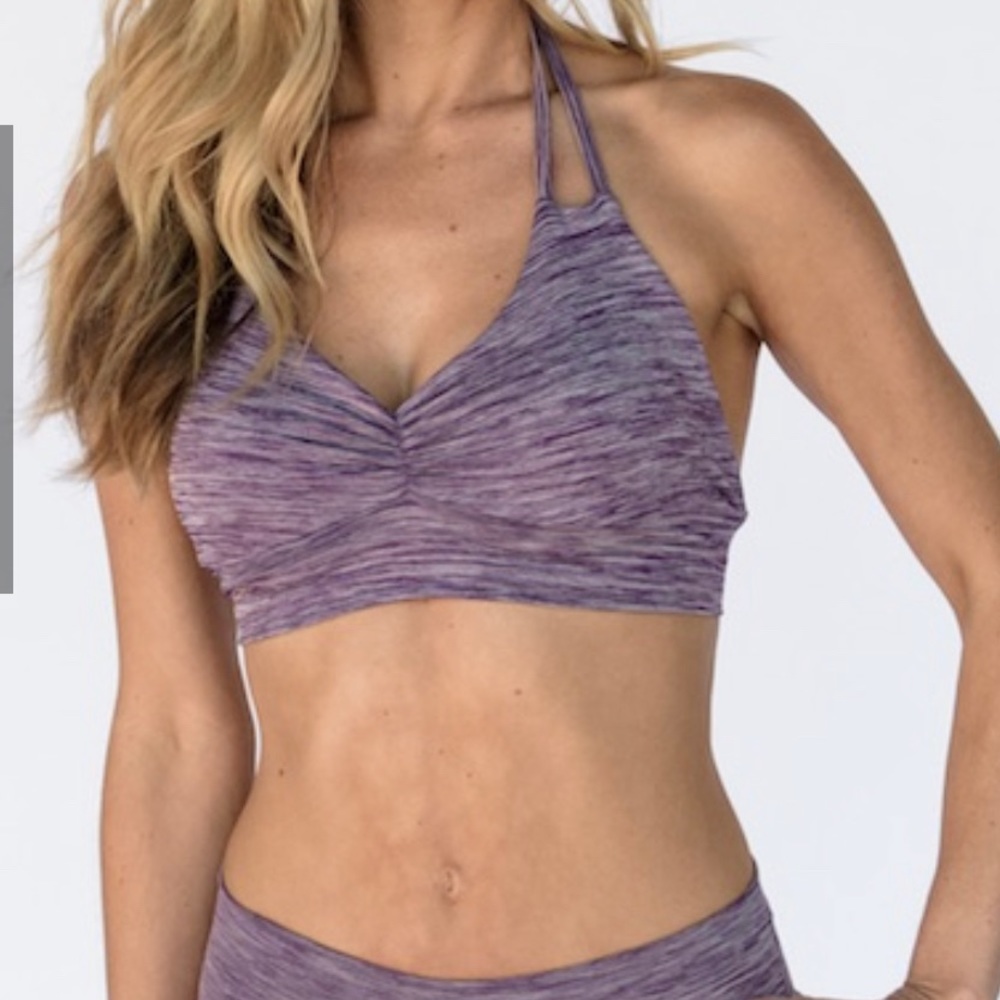Mia Brazilia Halter Sports Bra Black
